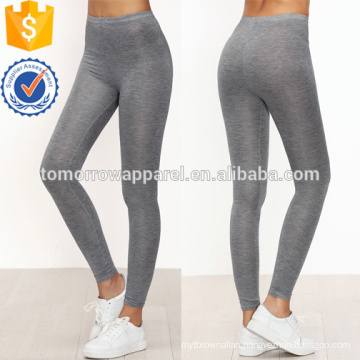 Grey Skinny Casual Leggings OEM/ODM Manufacture Wholesale Fashion Women Apparel (TA7030L)